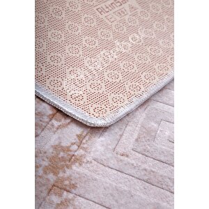 Halı Devetüyü Cool Karo Yıkanabilir Kesme Ince Yolluk Kilim Salon Halısı Modelleri 80x300 cm