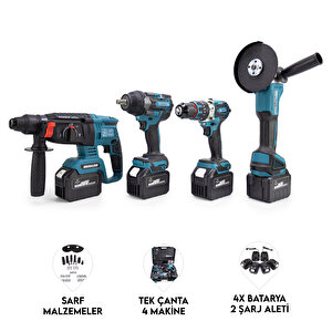 Cheli̇kbei̇ Dörtlü Set Mk800(13mm Ç.mandren+s.sıkma+ş.spral+ş.hilti)