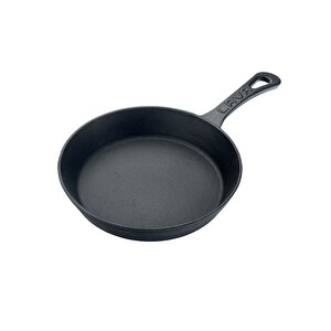 Döküm Yuvarlak Kızartma Tavası Çap(ø)20cm. Yekpare Saplı