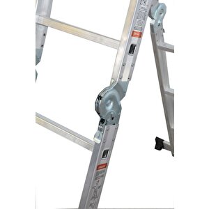 Elmas Serisi - 370 Cm Çok Amaçlı Merdiven - Alüminyum - Yerli Üretim