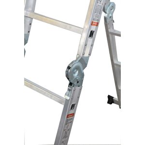Elmas Serisi - 580 Cm Çok Amaçlı Merdiven - Alüminyum - Yerli Üretim