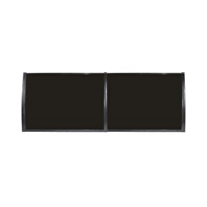 Crocus Kapı Pencere Üstü Pratik Sundurma 80×240 – Siyah