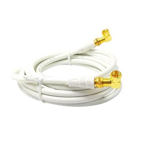 Rose 2 Metre 2x 90derece Gold F Konnektörlü Uydu Anten Kablosu