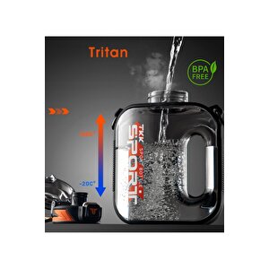 Vagonlife Tkk 1600ml Pipetli/pipetsiz Kullanıma Uygun Askılı Sport Matara Mor