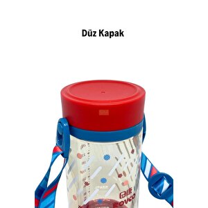 Vagonlife Rovco 330ml Pipetli Ve Rahat Içim 3 Kapaklı Akıllı Pipet Toplu Askılı Özel Kutulu Tritan Su Matarası Lacivert
