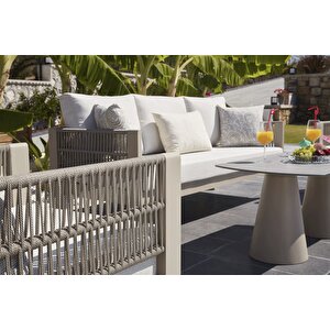 Toscana Bahçe Balkon Oturma Grubu 3+1+1+seramik Sehpa