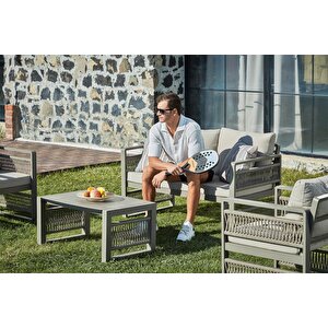Mira Bahçe Balkon Oturma Grubu 2+1+1+kompakt Sehpa