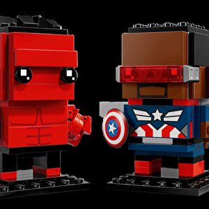 Lego Brickheadz 40668 Kaptan Amerika Ve Red Hulk Figürleri (202 Parça)