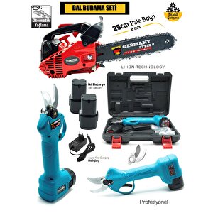 Dal Budama Seti 25 Cc Benzinli Testere -akülü Makas İkili Set