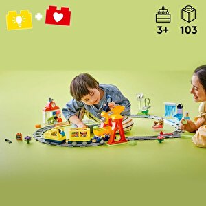 ® Duplo® Kasabası Büyük İnteraktif Mahalle Treni 10428 -3 Yaş Ve Üzeri Çocuklar İçin Eğitici Oyuncak Yapım Seti (103 Parça)