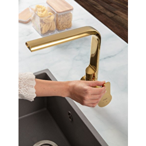 Nsk Alora Pro Altın Renk Eviye/mutfak Bataryası N3062219
