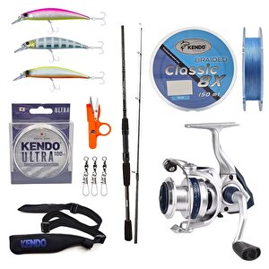 Yekoutdoor Spin Olta Seti Okuma Wave Power 2,74 Cm 7-30 Gr 2 Parça Spin Kamışı&okuma Aria-c4000a Olta Makinesi