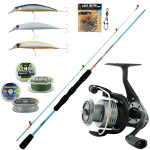 Yek Outdoor Spin Seti Okuma Fuel Spin 2,74 Cm 7-30 Gr 2 Parça Spin Kamışı & Okuma Revenger Rv-40 Fd Olta Makinesi