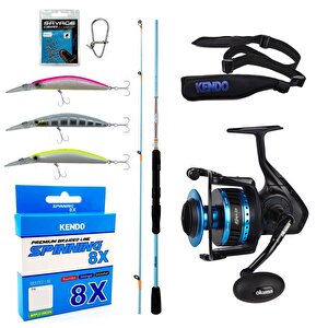 Yekoutdoor Profesyonel Spin Olta Seti Okuma Fuel Spin 2,74 Cm 7-30 Gr 2 Parça Spin Kamışı&okuma Azores Zxp-4000 6+1 Bb Olta Makine