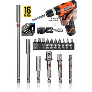 Yeni Nesil Dmax Bits Uç Bağlantı Adaptör Seti Lokma Bağlantı 16pcs Tornavida Lokma Seti Matkap Ucu