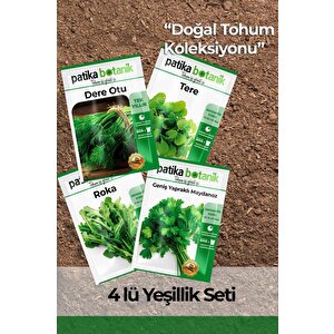 Maydonoz, Roka, Tere, Dere Otu -  18500+ Adet Tohum - 35 Gr Tohum Seti