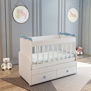 Pati̇ko Furni̇ture Bby 850 2 Çekmeceli̇ Beşi̇k Mavi̇