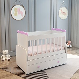 Pati̇ko Furni̇ture Bby 850 Pembe Sallanabi̇len 2 Çekmeceli̇ Beşi̇k
