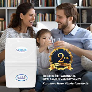 Su Arıtma Cihazı 80 Gpd Membranlı 6 Filtreli Multimineral Filtreli 8 Lt Paslanmaz Çelik Tanklı