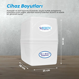 Su Arıtma Cihazı 80 Gpd Membranlı 6 Filtreli Multimineral Filtreli 8 Lt Paslanmaz Çelik Tanklı