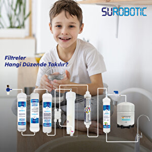 Su Arıtma Cihazı 80 Gpd Membranlı 6 Filtreli Multimineral Filtreli 8 Lt Paslanmaz Çelik Tanklı
