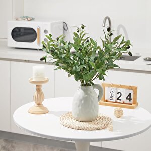 Yapay Zeytin Dalı Dekoratif 95 Cm 6 Zeytinli