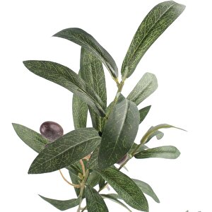 Yapay Zeytin Dalı Dekoratif 95 Cm 6 Zeytinli
