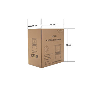 Elektri̇kli̇ Şömi̇ne 1500 W 2 Kademeli̇ Elektri̇kli̇ Soba Ledli̇ Ateş Efektli̇ Şömi̇ne Bacasiz Şömi̇ne