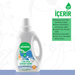 %100 Doğal Çamaşır Sabunu %100 Bitkisel Deterjan Yumuşatıcı Gerektirmez Konsantre Vegan 750 Ml