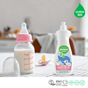 Siveno %100 Doğal Emzik Ve Biberon Temizleyicisi Bitkisel Elde Bulaşık Sabunu Nemlendirici Vegan 500 Ml