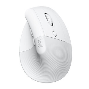 Logi̇tech Li̇ft Sessi̇z Kablosuz Ergonomi̇k Di̇key Mouse Beyaz 910-006475
