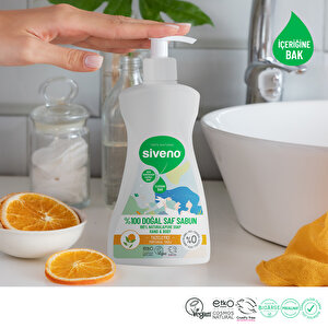 %100 Doğal Sıvı Kastil Sabun Portakal Yağlı Yoğun Nemlendirici Arındırıcı Bitkisel Vegan 300 Ml