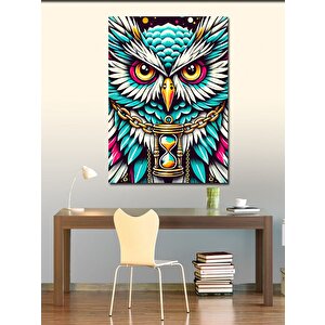 Kanvas Tablo Soyut Baykuş Çizimi 50x70 cm