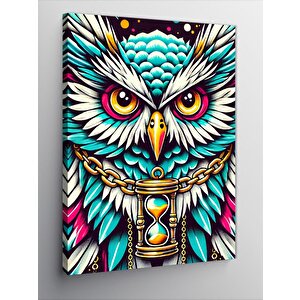 Kanvas Tablo Soyut Baykuş Çizimi 70x100 cm