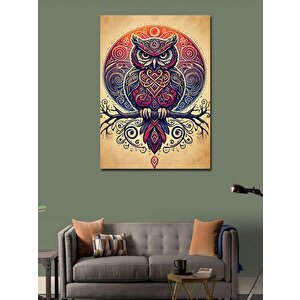 Kanvas Tablo Soyut Baykuş Sanatı 100x140 cm