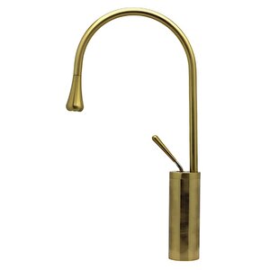 Damla Çanak Lavabo Bataryası Gold Mat 093001