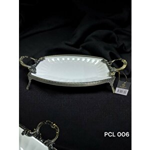 Elegance Dikdörtgen Sunum Tabak Antıque 43 Cm Pcl008
