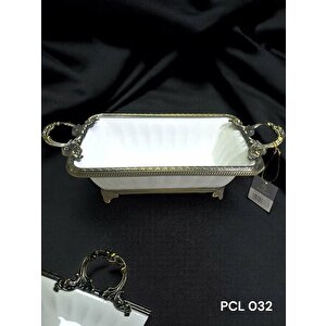 Elegance Dikdörtgen Derin Sunum Tabak Antıque 37 Cm Pcl032