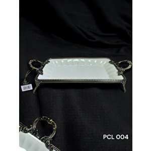 Elegance Dikdortgen Sunum Tabak Antıque 46 Cm Pcl004