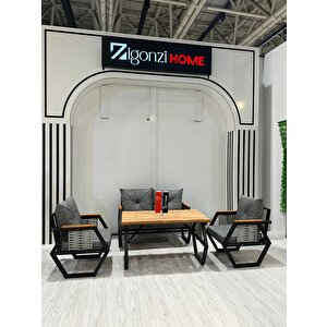 DÜNYA BALKON TAKIMI 2+1+1+MASA Kırmızı