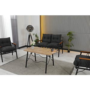 Rüya, 2+1+1 Bahçe-Balkon Mobilyası, Antrasit Antrasit