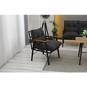 Rüya, 2+1+1 Bahçe-Balkon Mobilyası, Antrasit