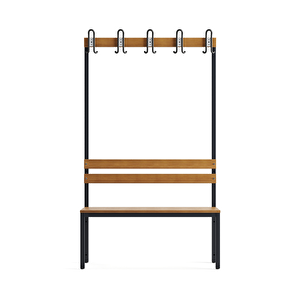 Ayakkabılıksız 4 Ayaklı Tek Taraflı Bank, 5 Kanca, 100x43x170 Cm, Spor Bankı
