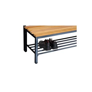 Ayakkabılıklı 4 Ayaklı Çift Taraflı Bank, 10 Kanca, 100x85x170 Cm, Sporbankı