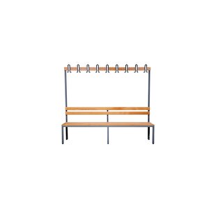 Ayakkabılıksız 6 Ayaklı Tek Taraflı Bank, 9 Kanca, 200x43x170 Cm, Spor Bankı