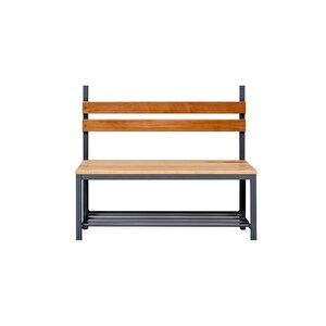 Ayakkabılıklı 4 Ayaklı Tek Taraflı Bank, 5 Kanca, 100x43x170 Cm, Spor Bankı