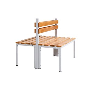 Ayakkabılıksız 4 Ayaklı Çift Taraflı Bank,  Kanca Şeritli Bank, 14 Kanca, 150x85x170 Cm, Spor Bankı