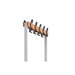 Ayakkabılıksız 4 Ayaklı Çift Taraflı Bank, Kanca Şeritli Bank, 10 Kanca, 100x85x170 Cm, Spor Nankı