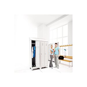 Ayakkabılıksız 4 Ayaklı Tek Taraflı Bank,  Kanca Şeritli Bank, 5 Kanca, 100x43x170 Cm, Spor Bankı