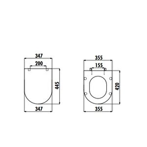 Creavit Amasra Ultima Droplast Soft Klozet Kapağı Beyaz Kc0103.03.0000e